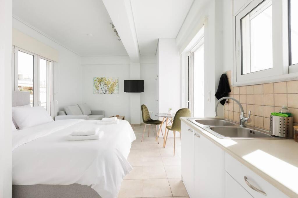 Adorable Sunny Studio With Private Balcony I Aten Exteriör bild